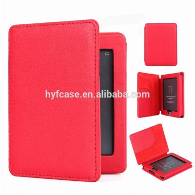 Magnetic closure Leather Case Cover for KOBO , 6 inch For Kobo eReader case